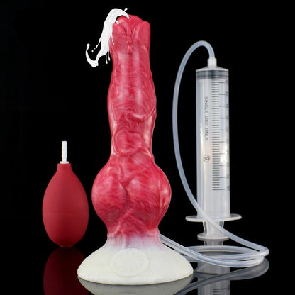 🐕 8 - Inch Erebus - Squirting Canine Dildo, Ejaculating Dog Knot - BeastGasm