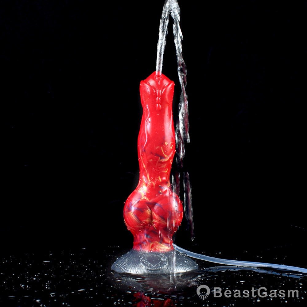 🐕 8 - Inch Erebus - Squirting Canine Dildo, Ejaculating Dog Knot - BeastGasm