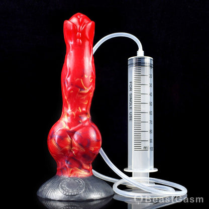 🐕 8 - Inch Erebus - Squirting Canine Dildo, Ejaculating Dog Knot - BeastGasm