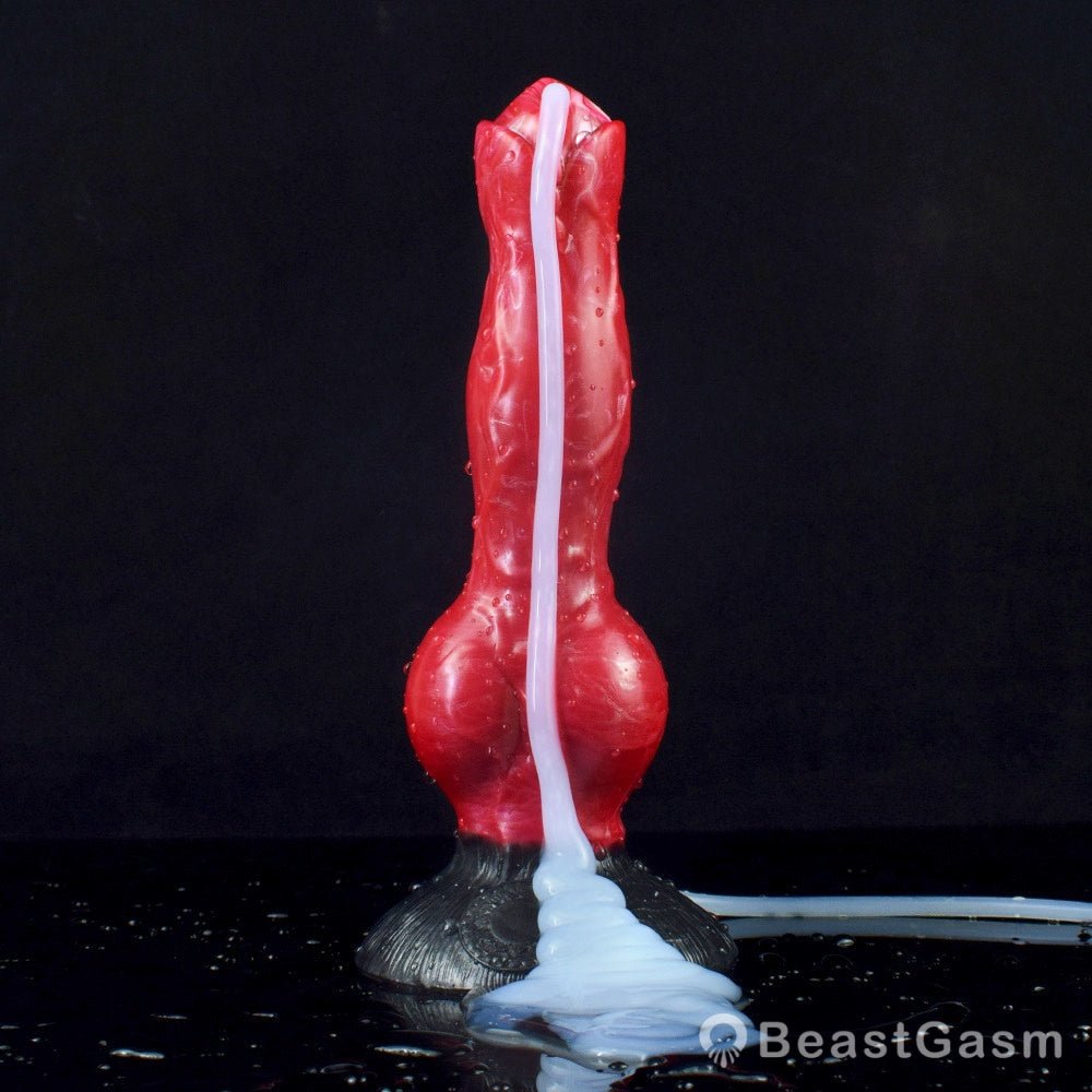 🐕 8 - Inch Erebus - Squirting Canine Dildo, Ejaculating Dog Knot - BeastGasm