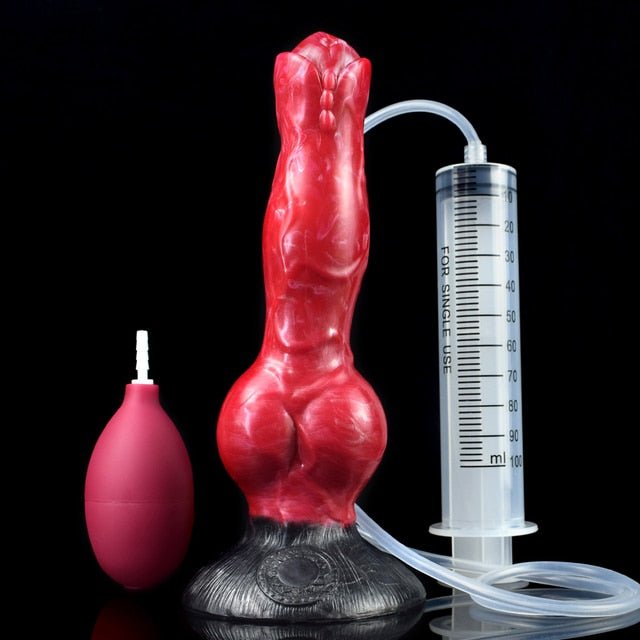 🐕 8 - Inch Erebus - Squirting Canine Dildo, Ejaculating Dog Knot - BeastGasm