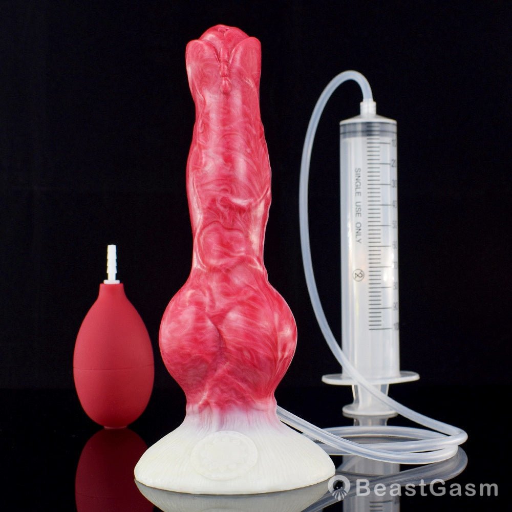 🐕 8 - Inch Erebus - Squirting Canine Dildo, Ejaculating Dog Knot - BeastGasm