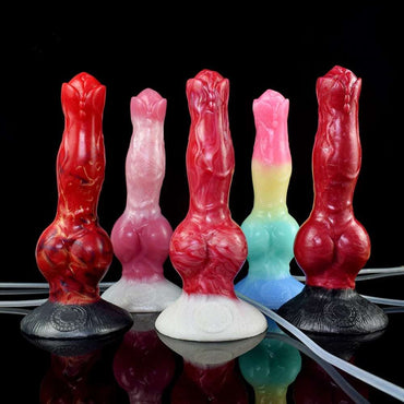 🐕 8 - Inch Erebus - Squirting Canine Dildo, Ejaculating Dog Knot - BeastGasm