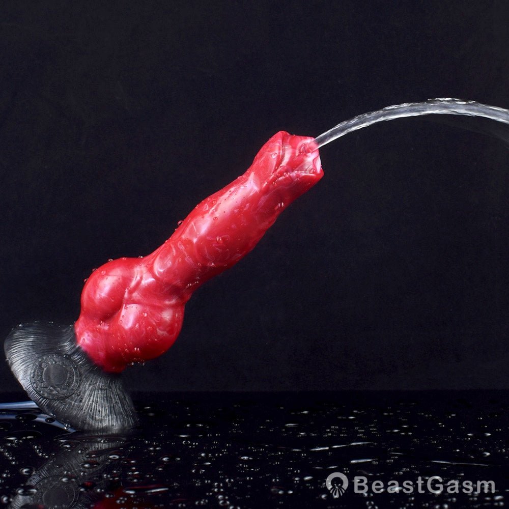 🐕 8 - Inch Erebus - Squirting Canine Dildo, Ejaculating Dog Knot - BeastGasm