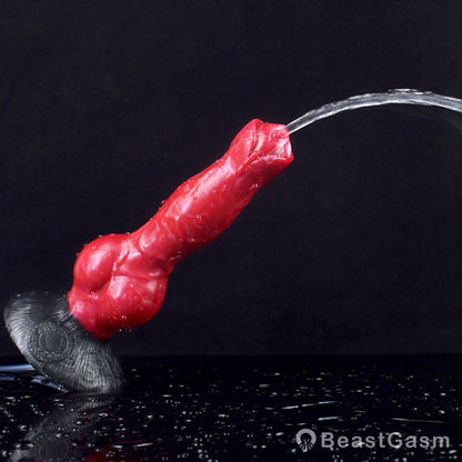 🐕 8 - Inch Erebus - Squirting Canine Dildo, Ejaculating Dog Knot - BeastGasm