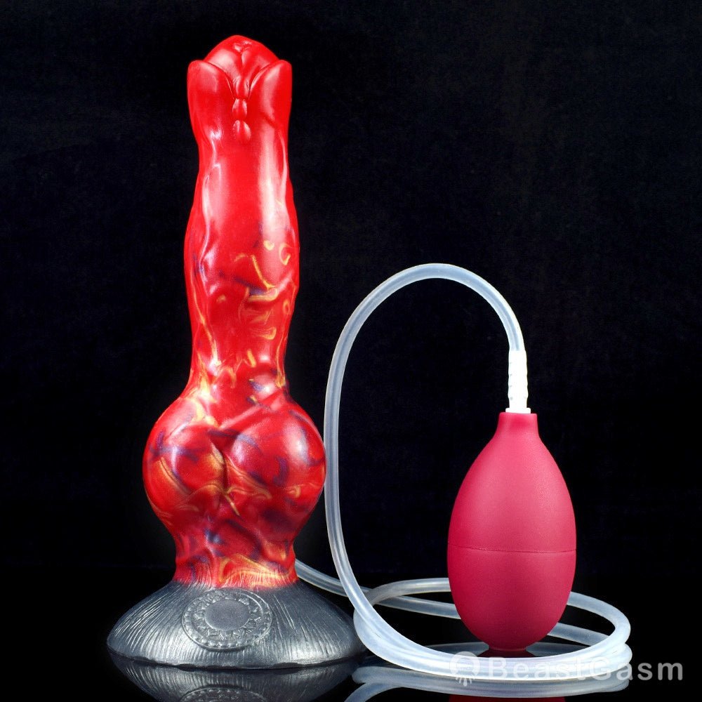 🐕 8 - Inch Erebus - Squirting Canine Dildo, Ejaculating Dog Knot - BeastGasm