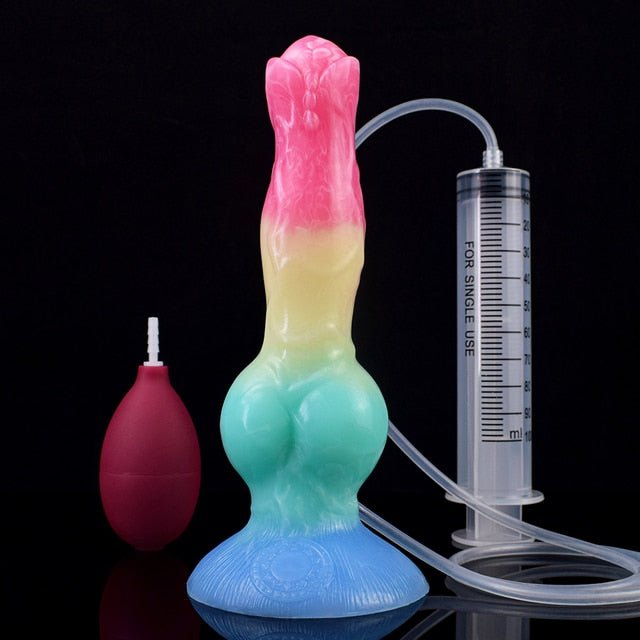 🐕 8 - Inch Erebus - Squirting Canine Dildo, Ejaculating Dog Knot - BeastGasm