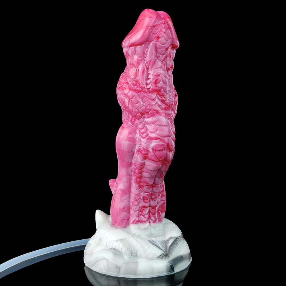 8 - Inch Fantasy Ejaculating Dildo – Dragon Knot, Waterproof - BeastGasm