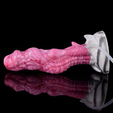 8 - Inch Fantasy Ejaculating Dildo – Dragon Knot, Waterproof - BeastGasm