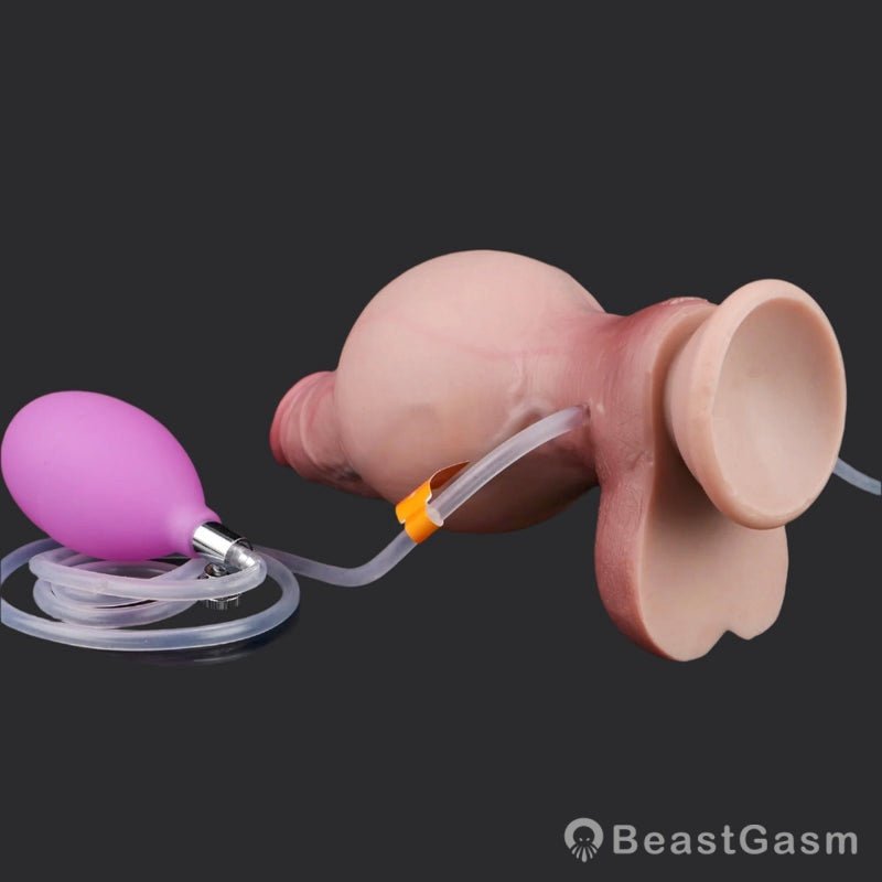 8” Inflatable Fantasy Dildo with Cumshot – The Warrior Rises - BeastGasm