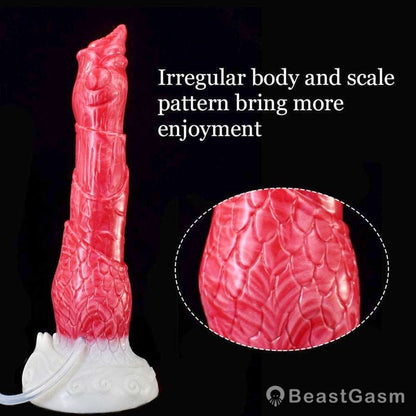 🦌 8.4 - Inch Cotys - Deer Horn Alien Dildo with Ejaculating Function - BeastGasm