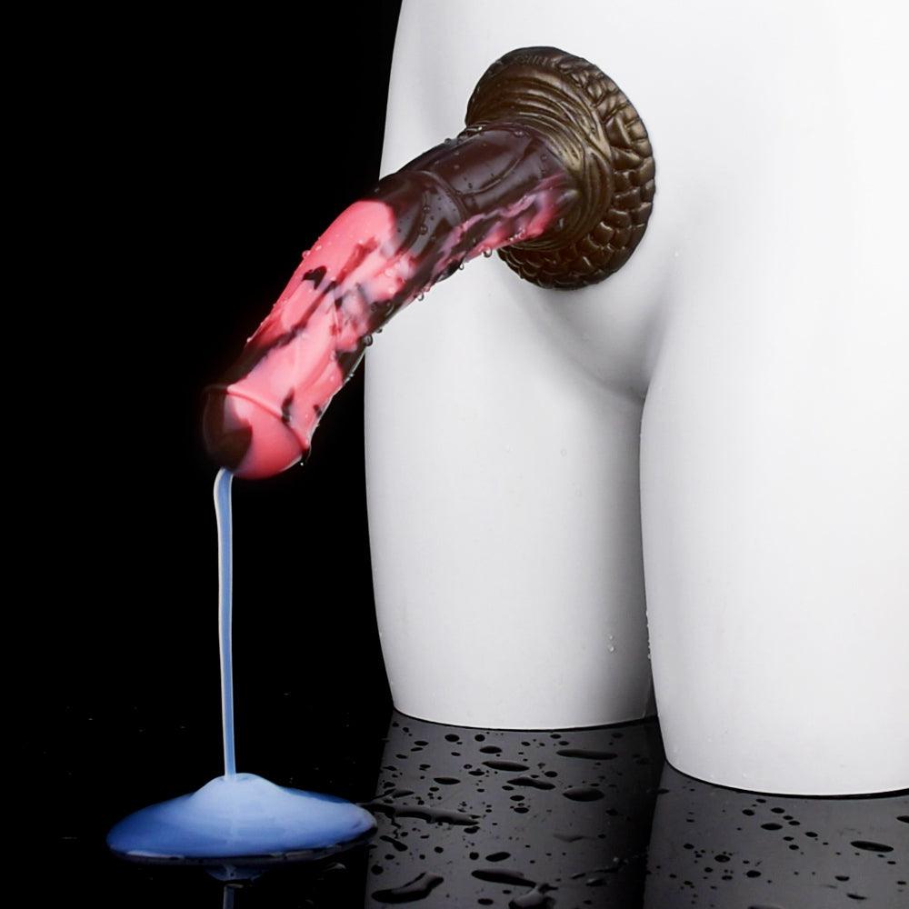 🐎 8.4 - Inch Flitter, Curve Ejaculating Horse Dildo - BeastGasm