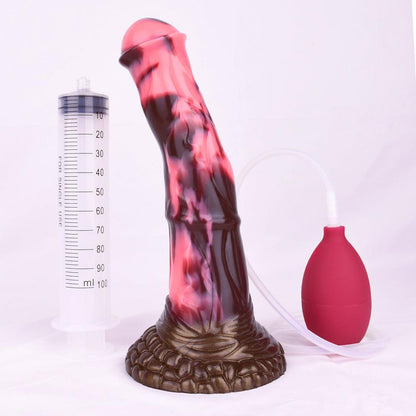 🐎 8.4 - Inch Flitter, Curve Ejaculating Horse Dildo - BeastGasm