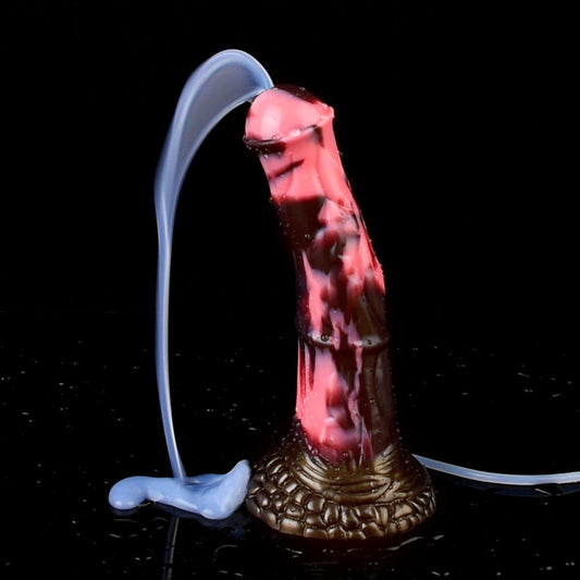 🐎 8.4 - Inch Flitter, Curve Ejaculating Horse Dildo - BeastGasm
