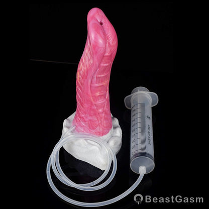 🐙 8.6 - Inch Kraken - Ejaculating Tentacle Dildo with Suction Cup & Curve - BeastGasm