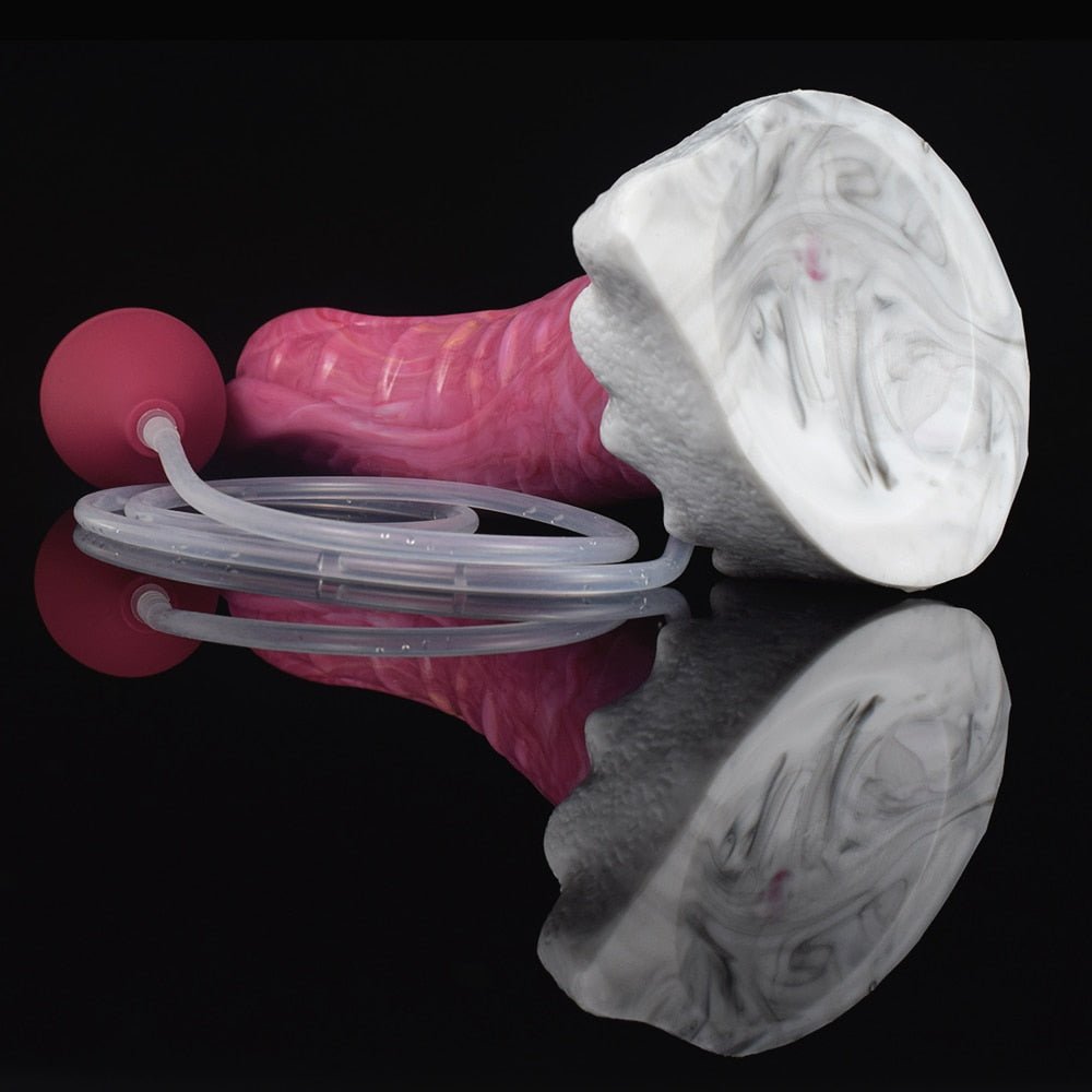 🐙 8.6 - Inch Kraken - Ejaculating Tentacle Dildo with Suction Cup & Curve - BeastGasm