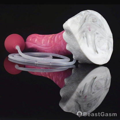🐙 8.6 - Inch Kraken - Ejaculating Tentacle Dildo with Suction Cup & Curve - BeastGasm