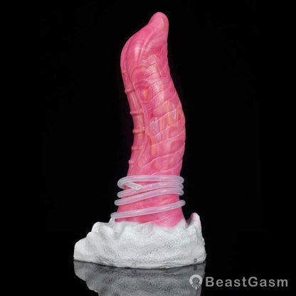 🐙 8.6 - Inch Kraken - Ejaculating Tentacle Dildo with Suction Cup & Curve - BeastGasm