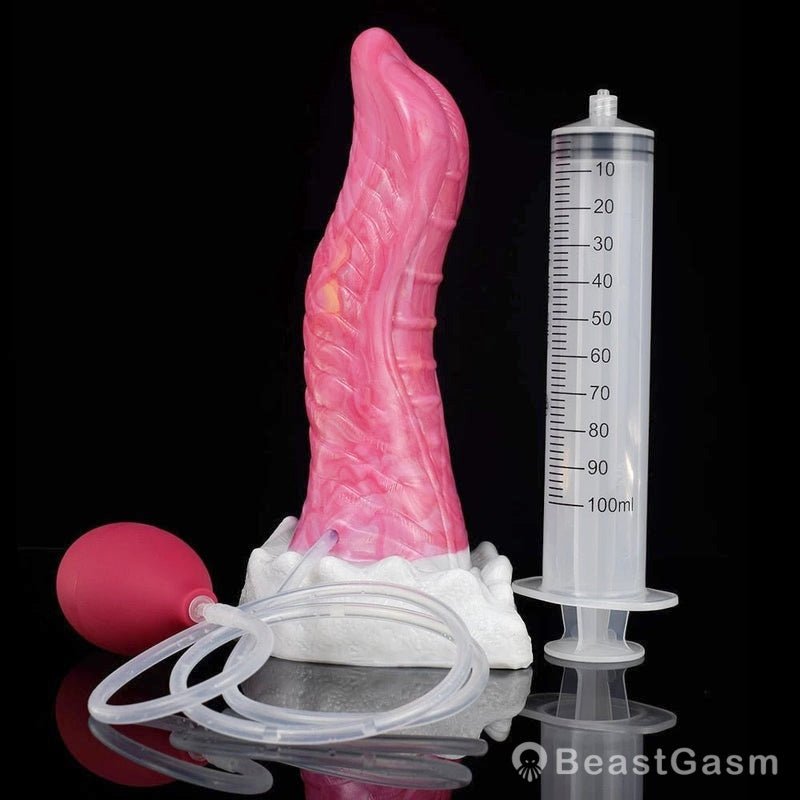 🐙 8.6 - Inch Kraken - Ejaculating Tentacle Dildo with Suction Cup & Curve - BeastGasm