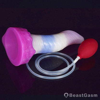 🐙 8.6 - Inch Kraken - Ejaculating Tentacle Dildo with Suction Cup & Curve - BeastGasm