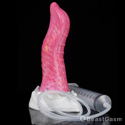🐙 8.6 - Inch Kraken - Ejaculating Tentacle Dildo with Suction Cup & Curve - BeastGasm