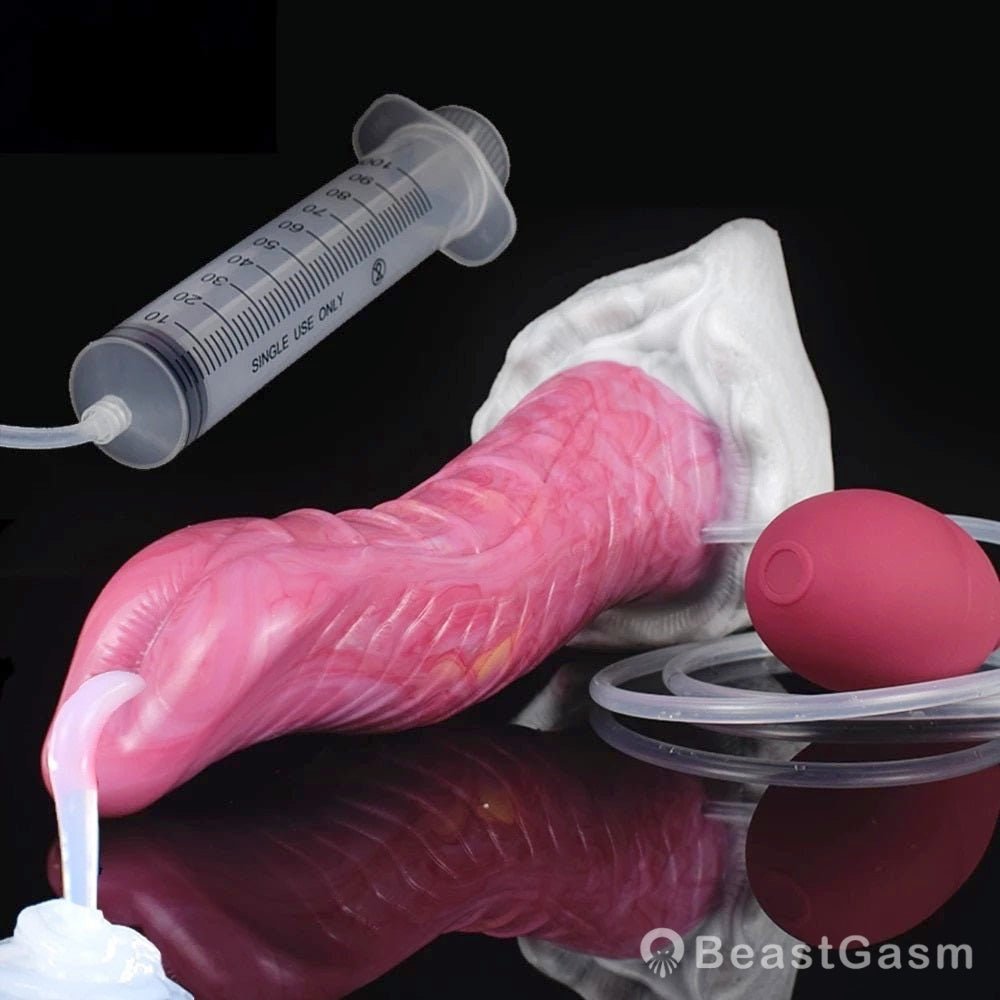 🐙 8.6 - Inch Kraken - Ejaculating Tentacle Dildo with Suction Cup & Curve - BeastGasm