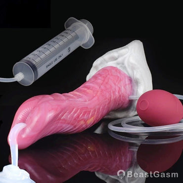 🐙 8.6 - Inch Kraken - Ejaculating Tentacle Dildo with Suction Cup & Curve - BeastGasm