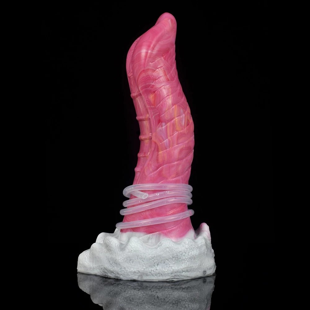 🐙 8.6 - Inch Kraken - Ejaculating Tentacle Dildo with Suction Cup & Curve - BeastGasm