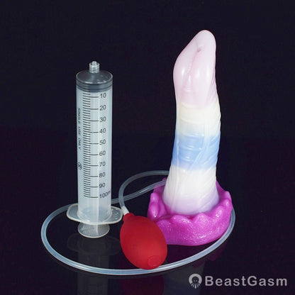 🐙 8.6 - Inch Kraken - Ejaculating Tentacle Dildo with Suction Cup & Curve - BeastGasm