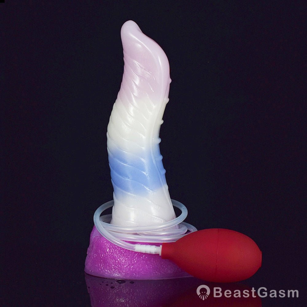 🐙 8.6 - Inch Kraken - Ejaculating Tentacle Dildo with Suction Cup & Curve - BeastGasm