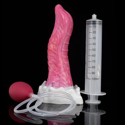 🐙 8.6 - Inch Kraken - Ejaculating Tentacle Dildo with Suction Cup & Curve - BeastGasm