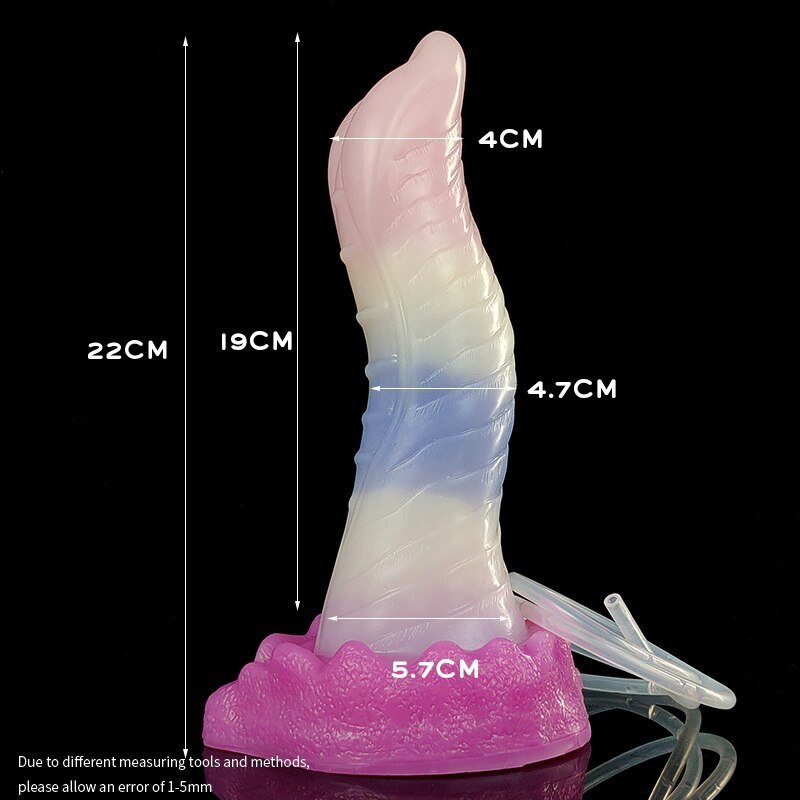 🐙 8.6 - Inch Kraken - Ejaculating Tentacle Dildo with Suction Cup & Curve - BeastGasm