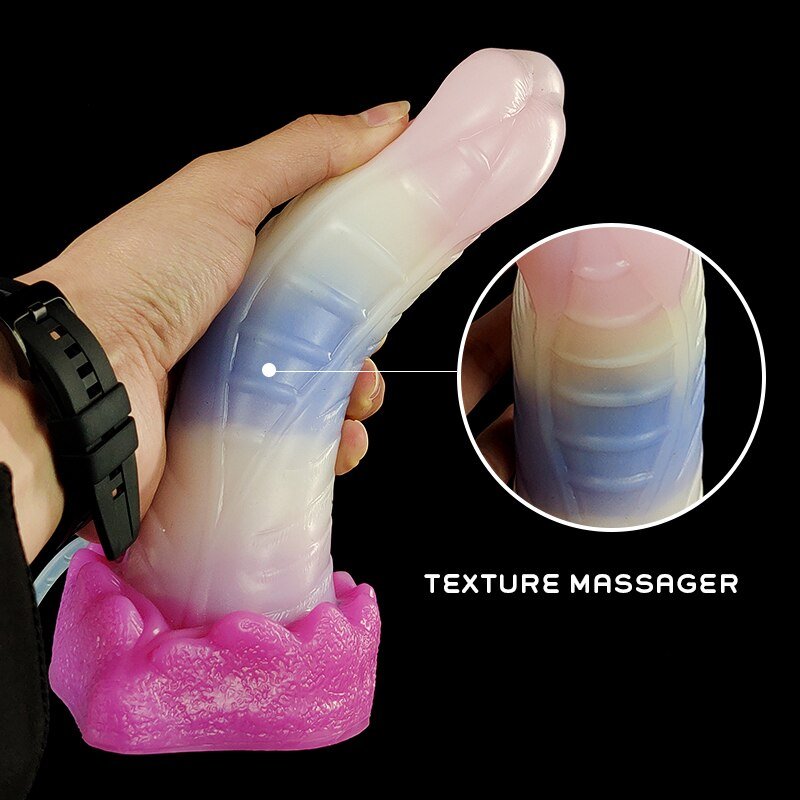 🐙 8.6 - Inch Kraken - Ejaculating Tentacle Dildo with Suction Cup & Curve - BeastGasm