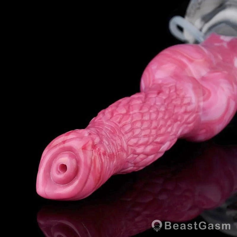 8.6” Knotted Squirting Dog Dildo – Waterproof & Suction Base - BeastGasm