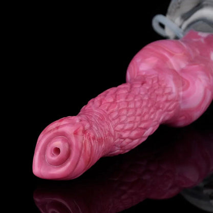 8.6” Knotted Squirting Dog Dildo – Waterproof & Suction Base - BeastGasm
