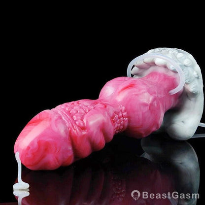 🐲8.9” Ejaculating Ogre Dildo – Lifelike Knot & Suction Cup - BeastGasm