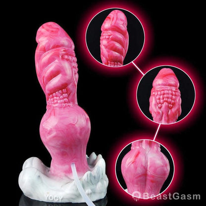 🐲8.9” Ejaculating Ogre Dildo – Lifelike Knot & Suction Cup - BeastGasm