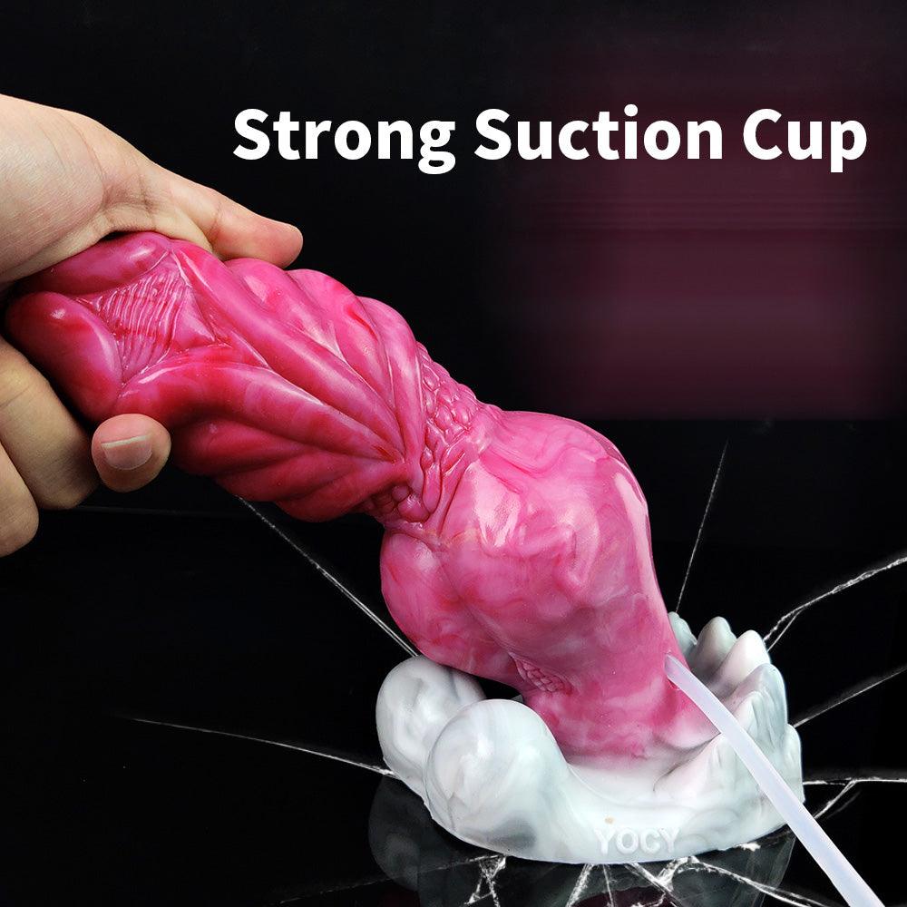 8.9” Ejaculating Ogre Dildo – Lifelike Knot & Suction Cup - BeastGasm