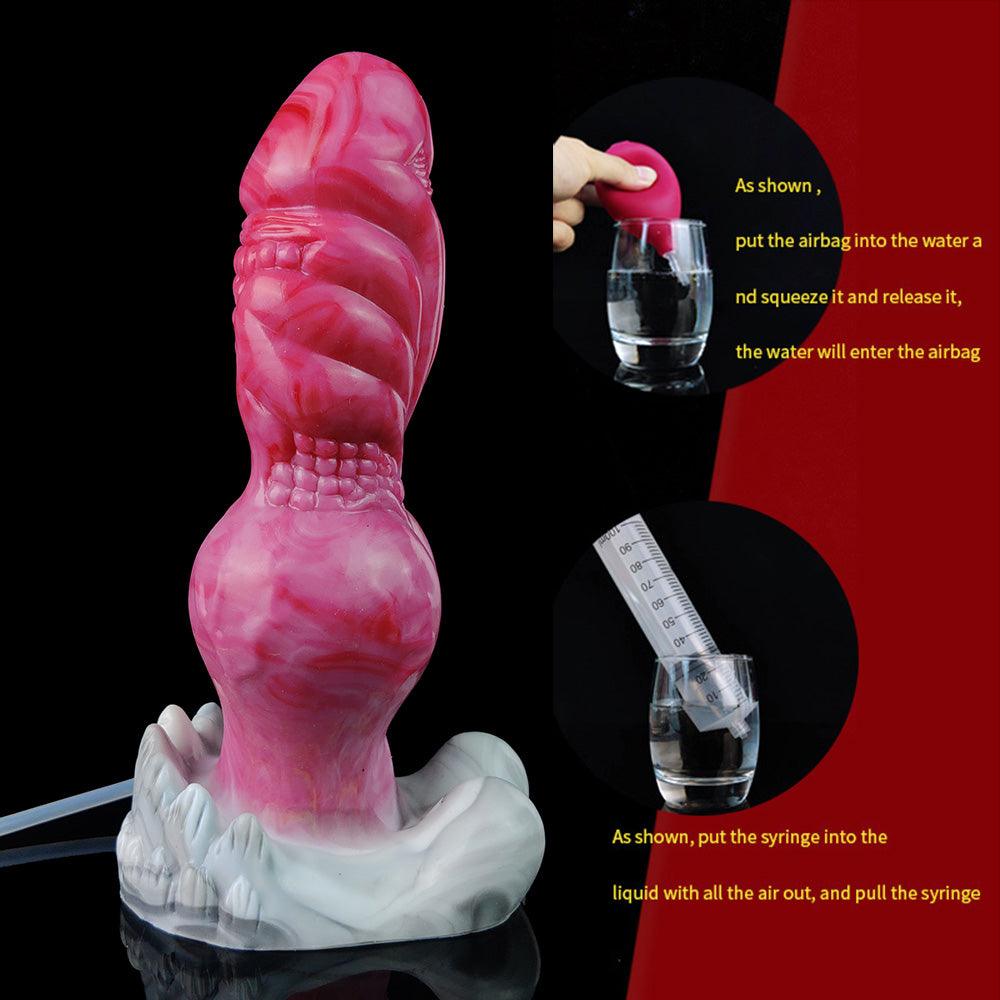 8.9” Ejaculating Ogre Dildo – Lifelike Knot & Suction Cup - BeastGasm