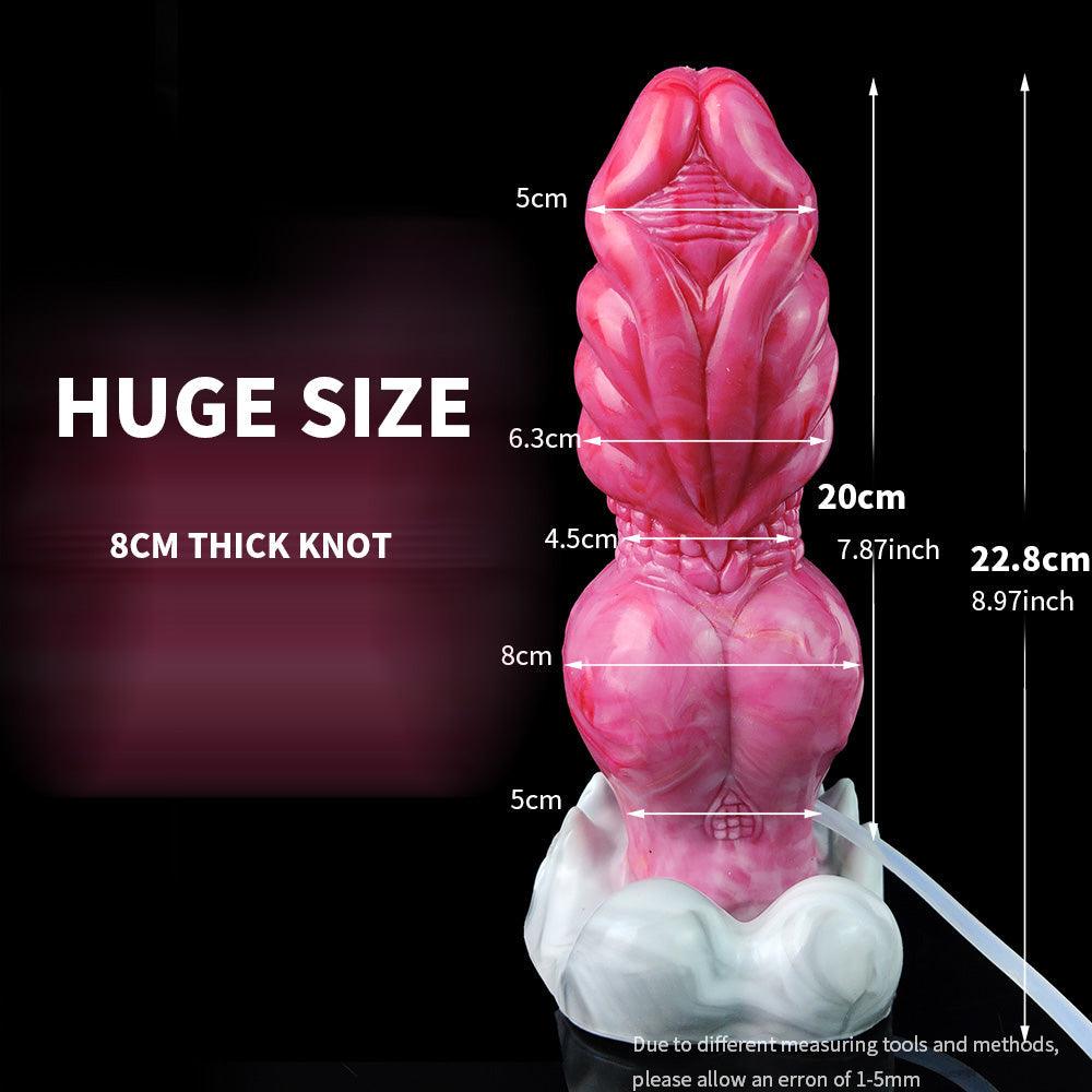 8.9” Ejaculating Ogre Dildo – Lifelike Knot & Suction Cup - BeastGasm