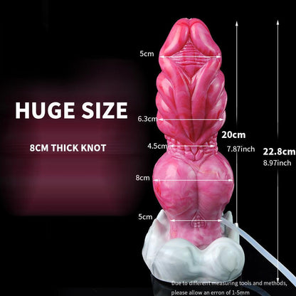 8.9” Ejaculating Ogre Dildo – Lifelike Knot & Suction Cup - BeastGasm