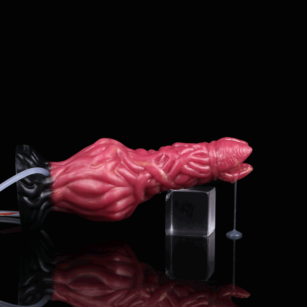 Shadowflame Inflatable Ejaculating Dildo — Alien Burst Pleasure 🔥