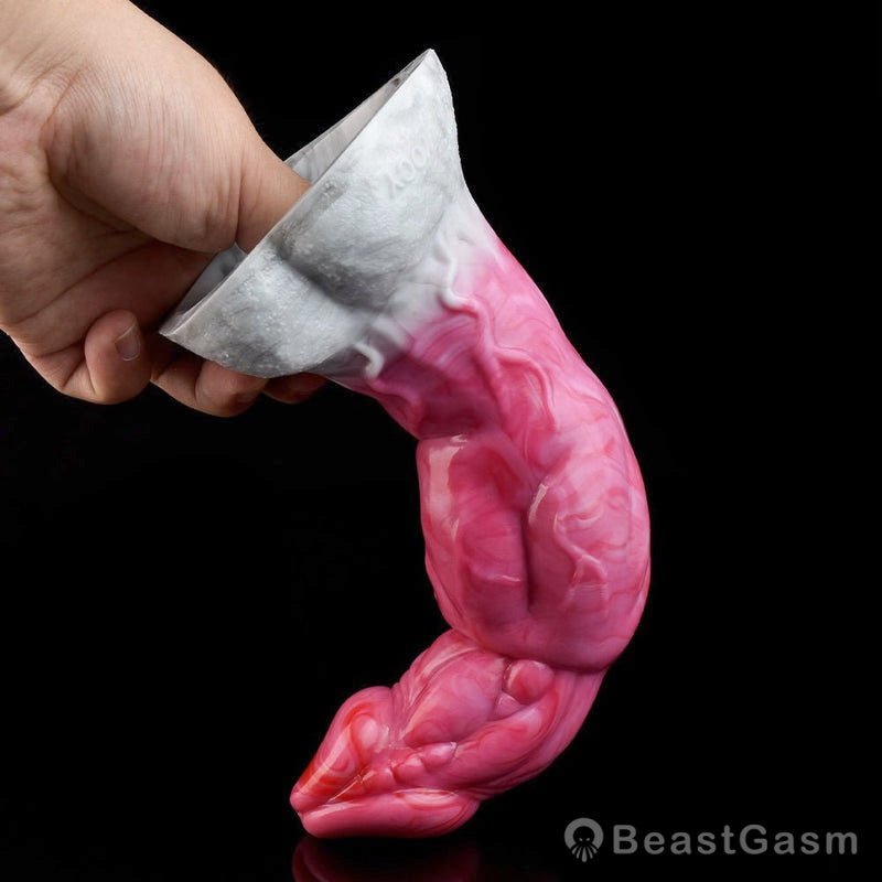 👹 9 - Inch Acastus Knot Vibrator – Realistic Monster Dildo with Vibrations - BeastGasm