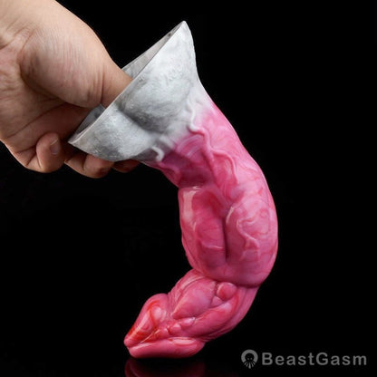 👹 9 - Inch Acastus Knot Vibrator – Realistic Monster Dildo with Vibrations - BeastGasm