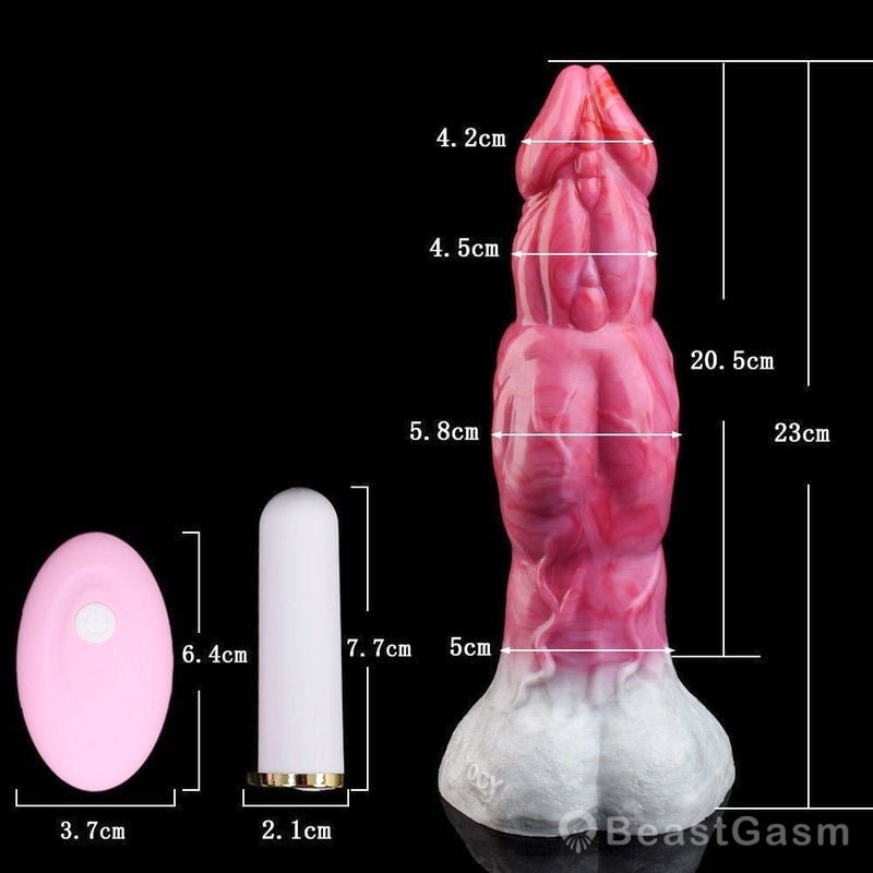 👹 9 - Inch Acastus Knot Vibrator – Realistic Monster Dildo with Vibrations - BeastGasm