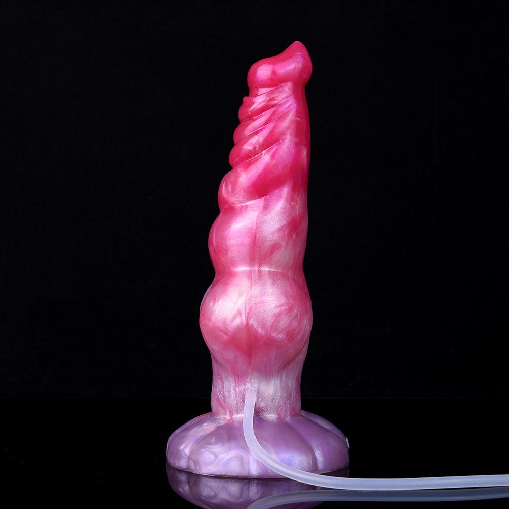 👺 9.05 - Inch Bialar - Ejaculating Alien Dildo - BeastGasm
