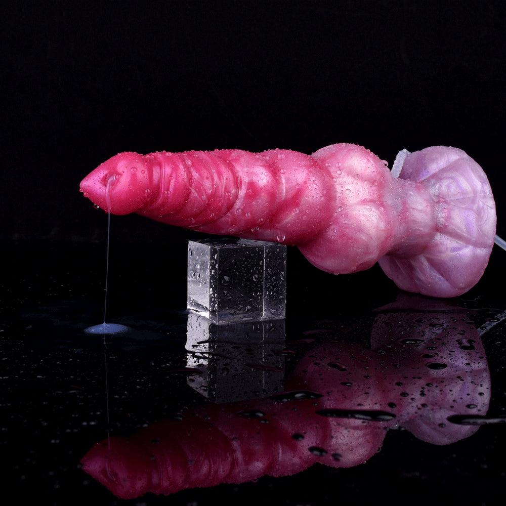 👺 9.05 - Inch Bialar - Ejaculating Alien Dildo - BeastGasm