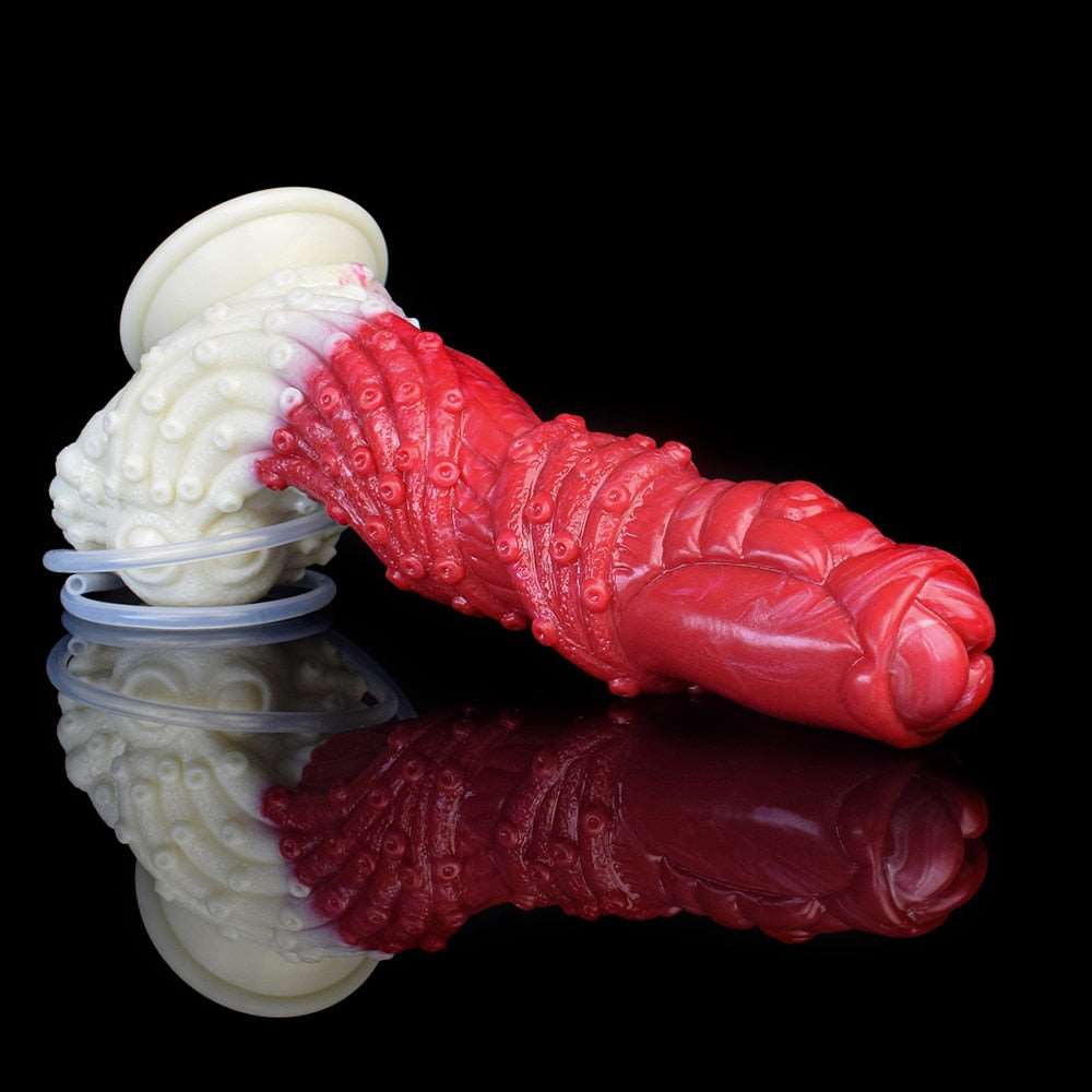 🐲 9.2 - Inch Minnos Dragon Dildo – Ejaculating & Ribbed - BeastGasm
