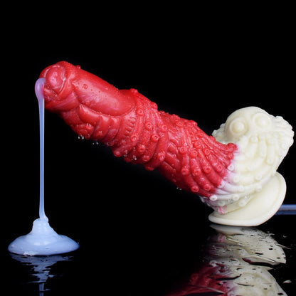 🐲 9.2 - Inch Minnos Dragon Dildo – Ejaculating & Ribbed - BeastGasm