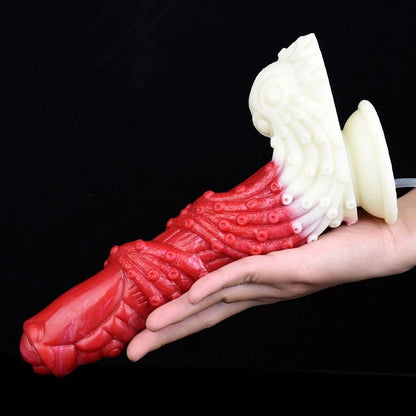 🐲 9.2 - Inch Minnos Dragon Dildo – Ejaculating & Ribbed - BeastGasm